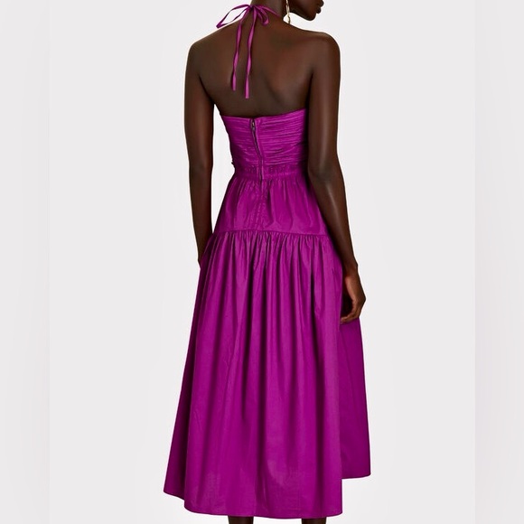 🌺🎉HP🎉🌺 NWT Ulla Johnson Ella Cutout Halter Dress Orchid - Picture 8 of 16